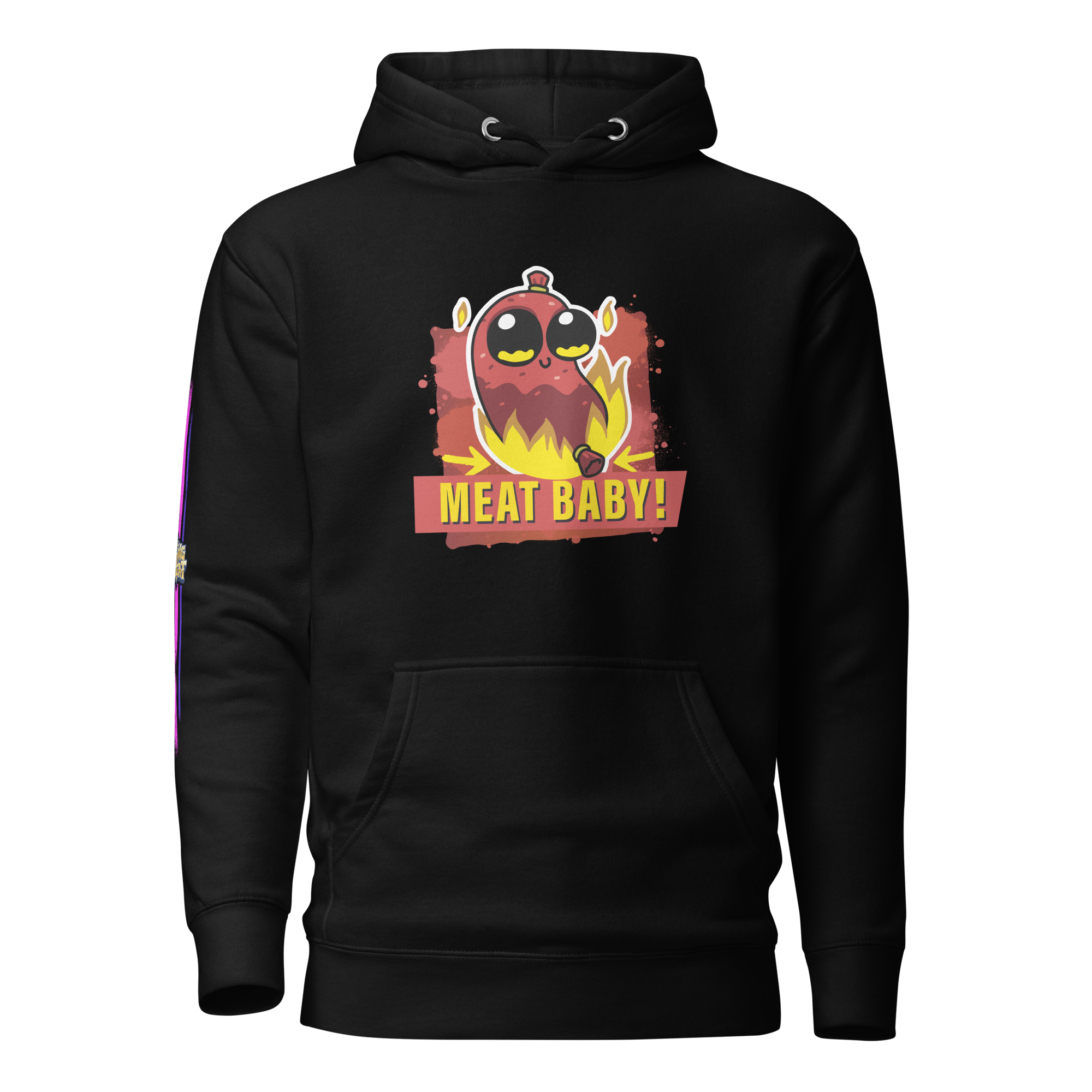 Flaming Meat Baby Adult Hoodie Unisex