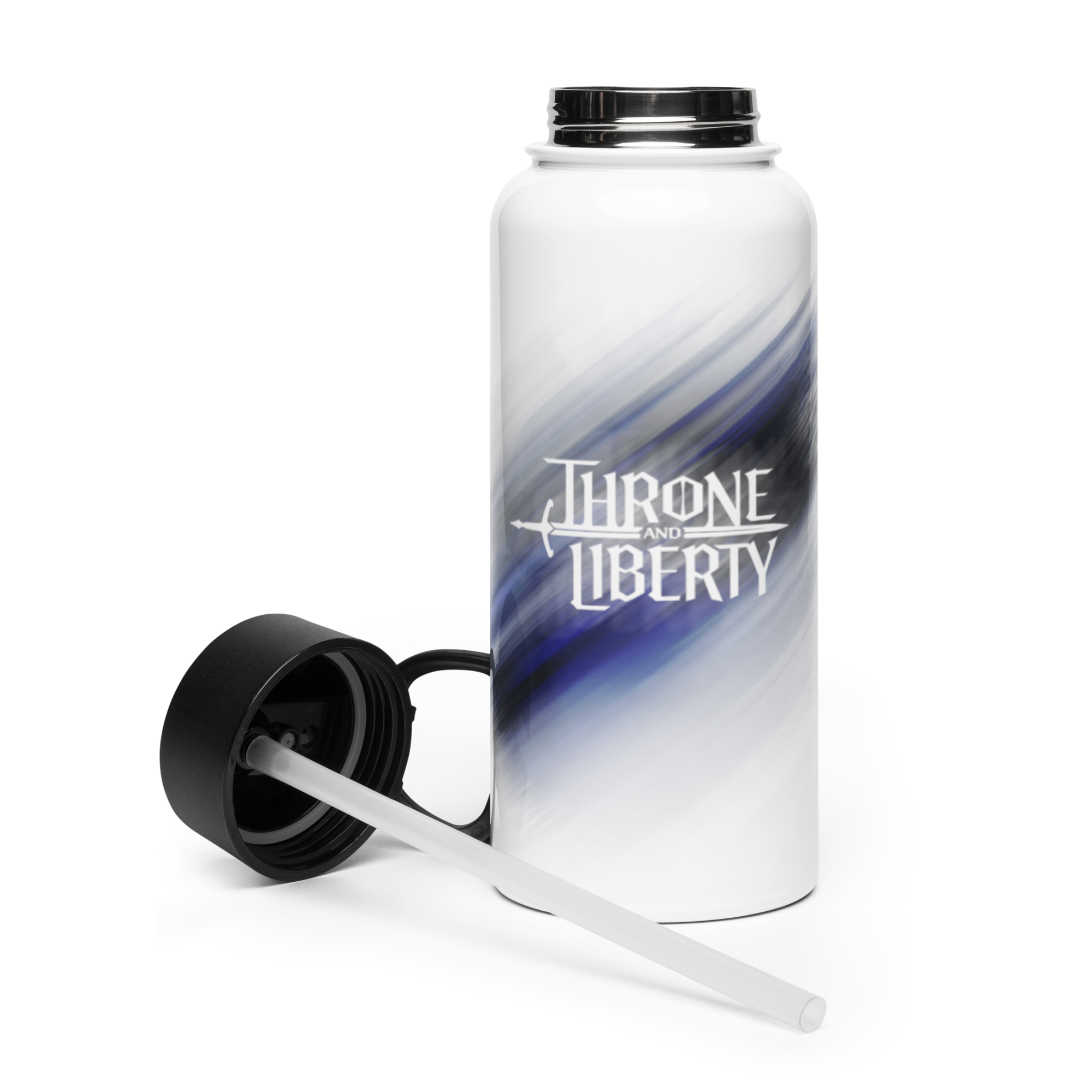 Kazar Stainless steel water bottle with a straw lid